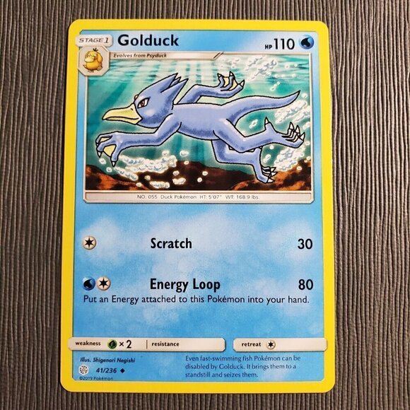 Golduck 41/236 Cosmic Eclipse Regular Uncommon Pokemon MP - Picture 3 of 3